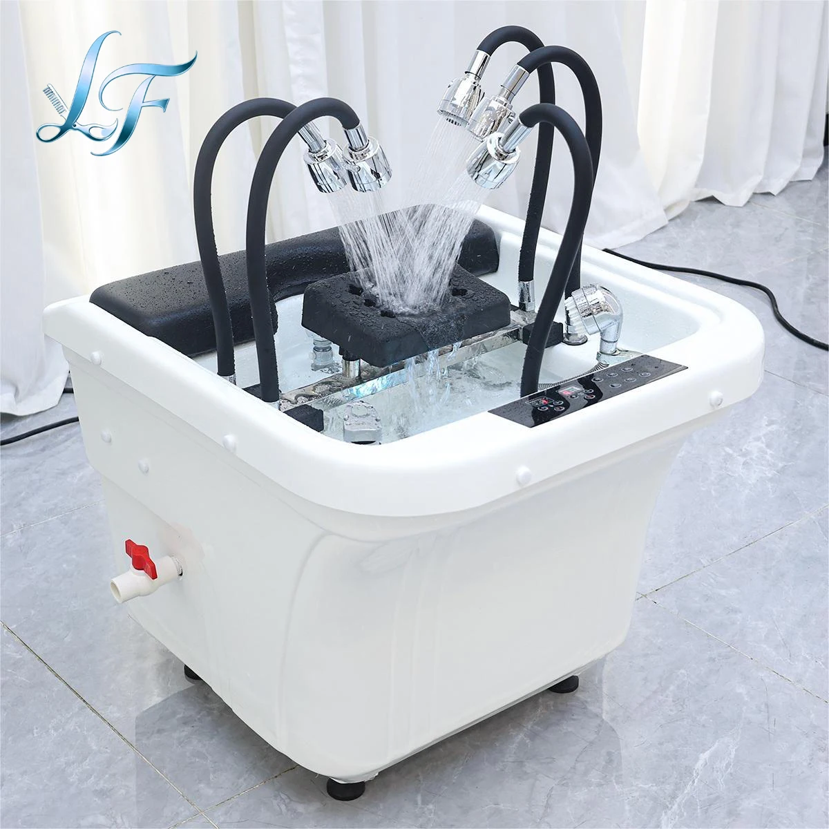 

Commercial Beauty Spa Salon Furniture Portable Adjustable Height Washing Hair Bowl Shampoo Basin Sink for head spa chairs