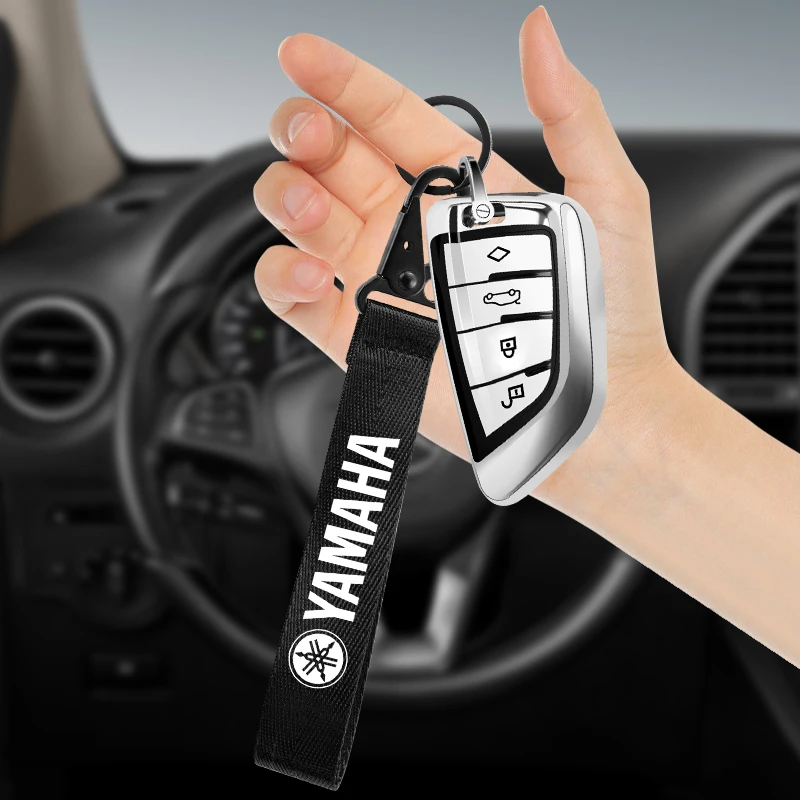 سلسلة مفاتيح عالمية للسيارة ، حزام المعصم ، حبل حامل المفتاح ، حزام معلق لياماها R1 ، R3 ، R25 ، ment ، MT07 ، Fazer Fz6 ، Xj6 ، R15 #3