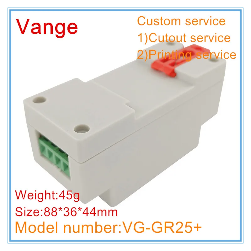 Vange terminal block junction box 88*36*44mm ABS plastic enclosure din rail box