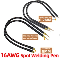 16 Square Spot Welding Pen 50cm Welder Machine Accessory for DIY 18650 Lithium Batteries Spot Welder Pen Tips Can Be Replaced