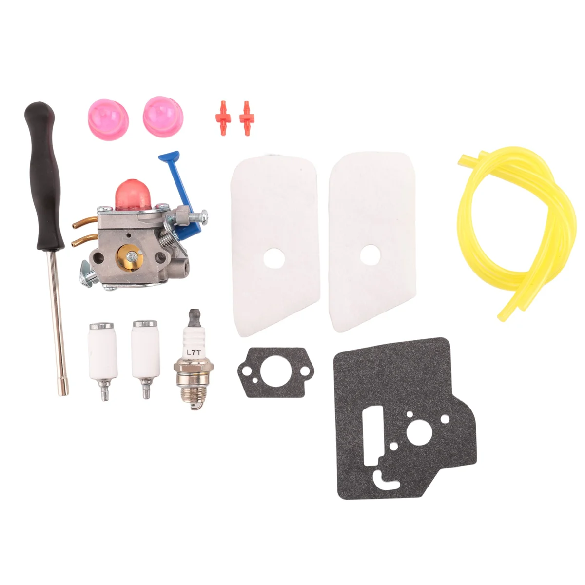 128LD Carburetor Air Filter Tool Fuel Line Filter Carb Tune Up Kit for Husqvarna Trimmer Edger 28Cc 128C 128L 128R G