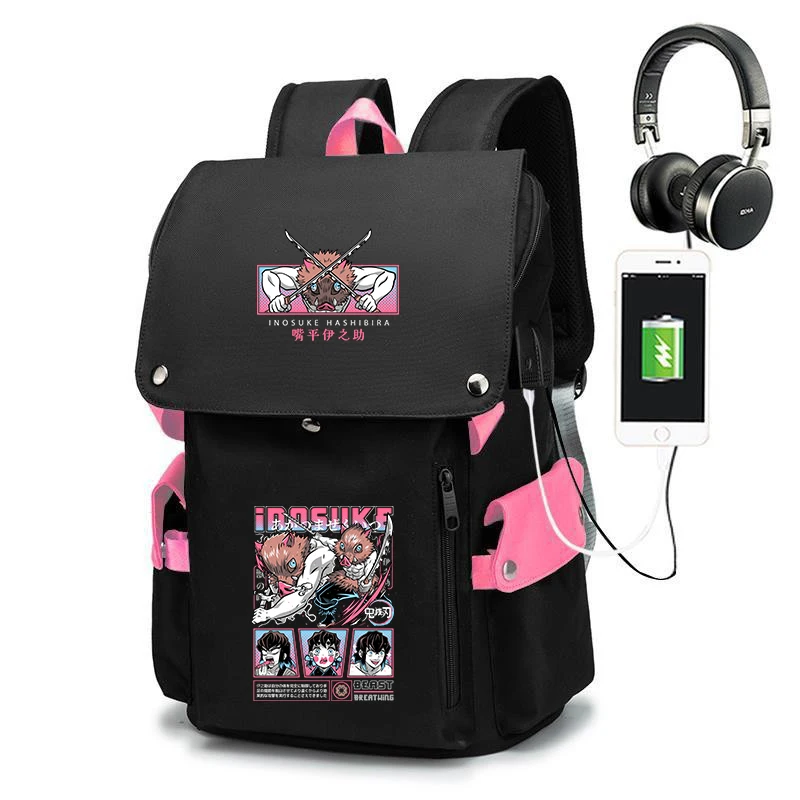 demon-slayer-inosuke-anime-print-school-backpack-large-capacity-unisex-kids-bookbag