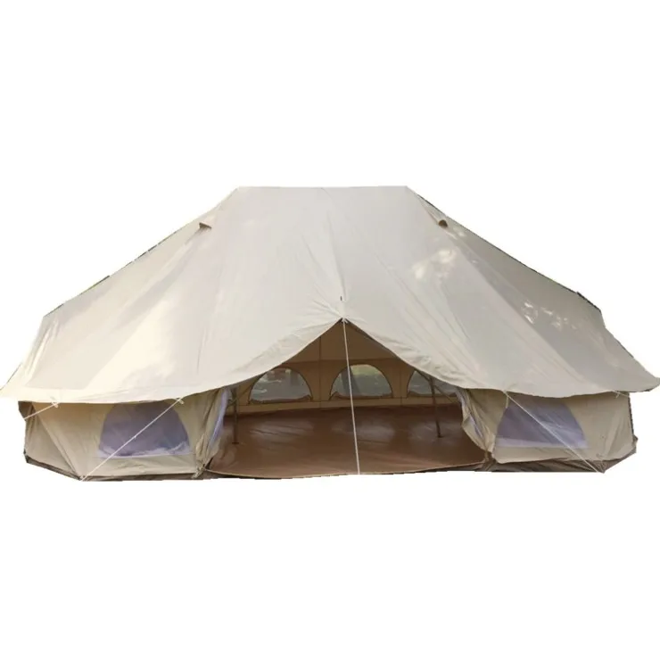 Hot Sale Outdoor family Camping Big Cotton Canvas Bell Tent