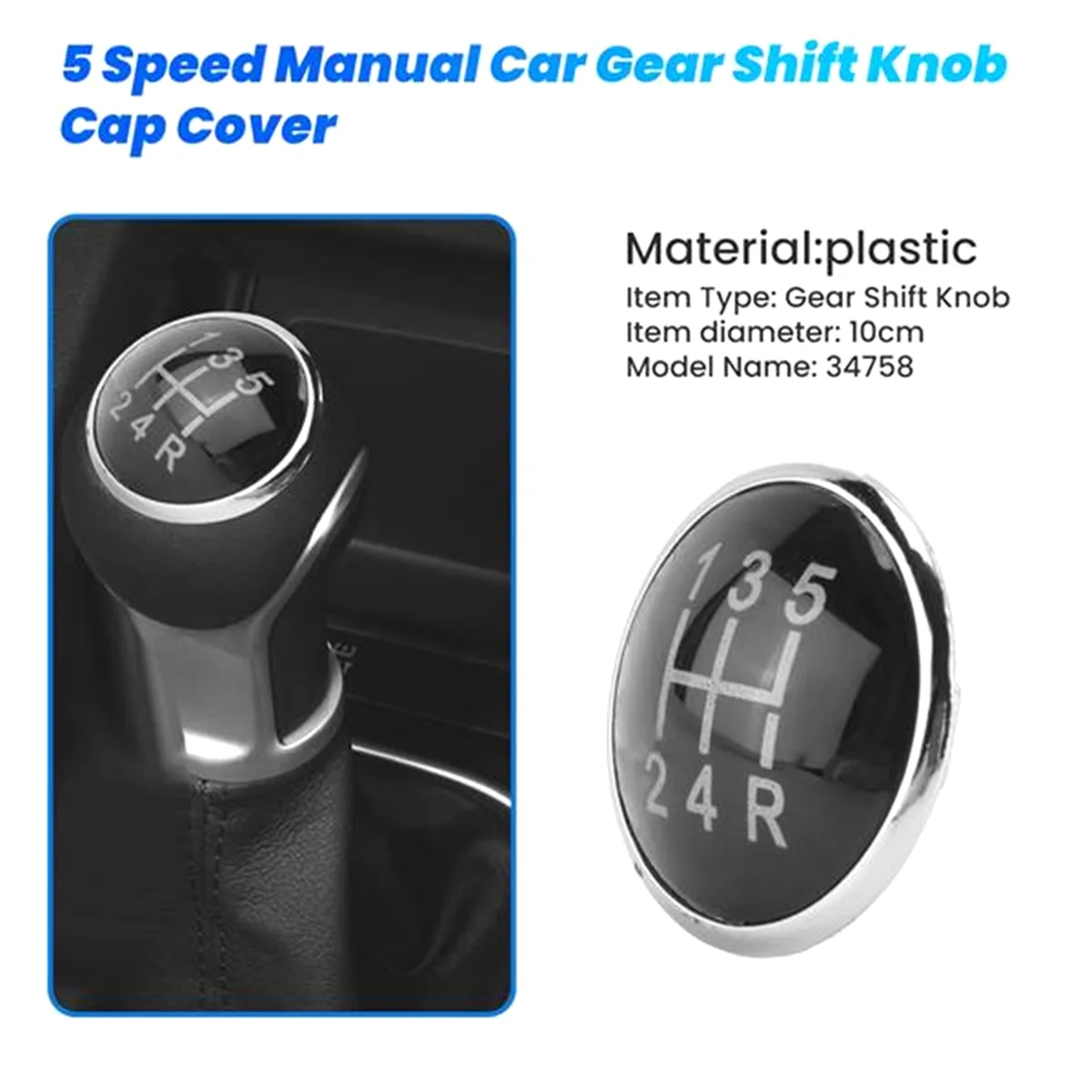 Крышка ручки переключения передач с 5 скоростями для VW Golf V MK5 2003-2009 -T45C