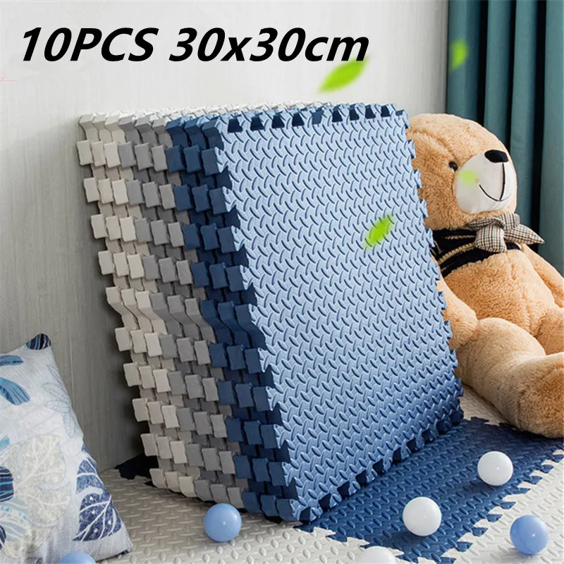 10PCS 30x30cm Puzzle Mat Play Mats Baby Game Mat Baby Mat Kids Carpet Play Mat Foot Mat Children Room Mat Game Mats Puzzle Mat