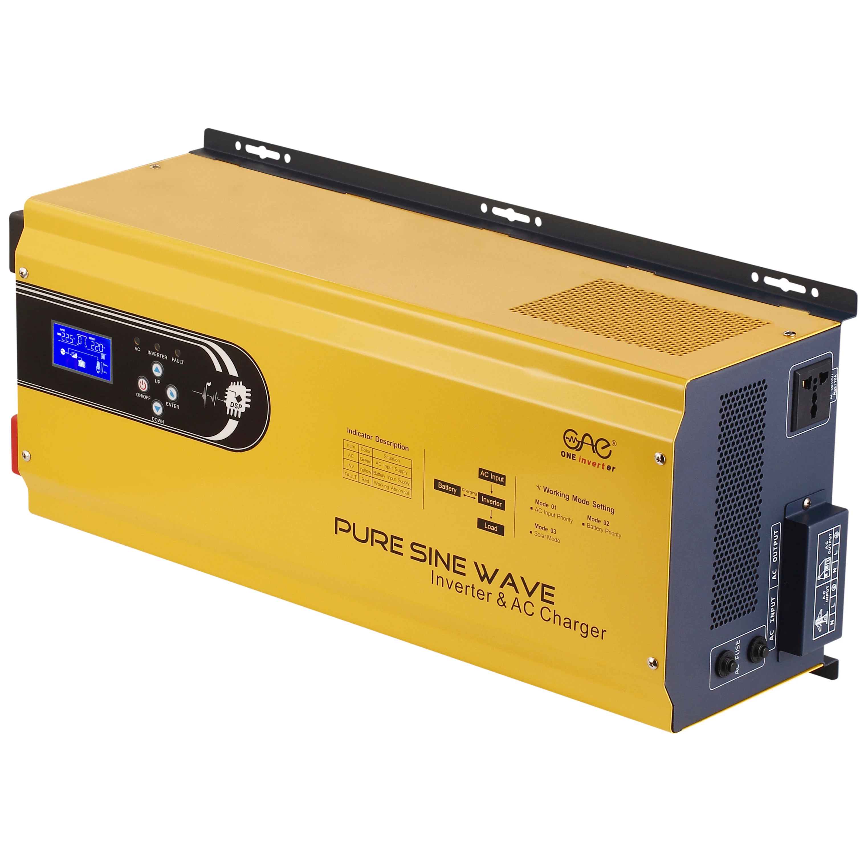 Pure sine wave solar inverter 6kw 6000w factory price high quality inverter solar off grid 24v 48v inverter