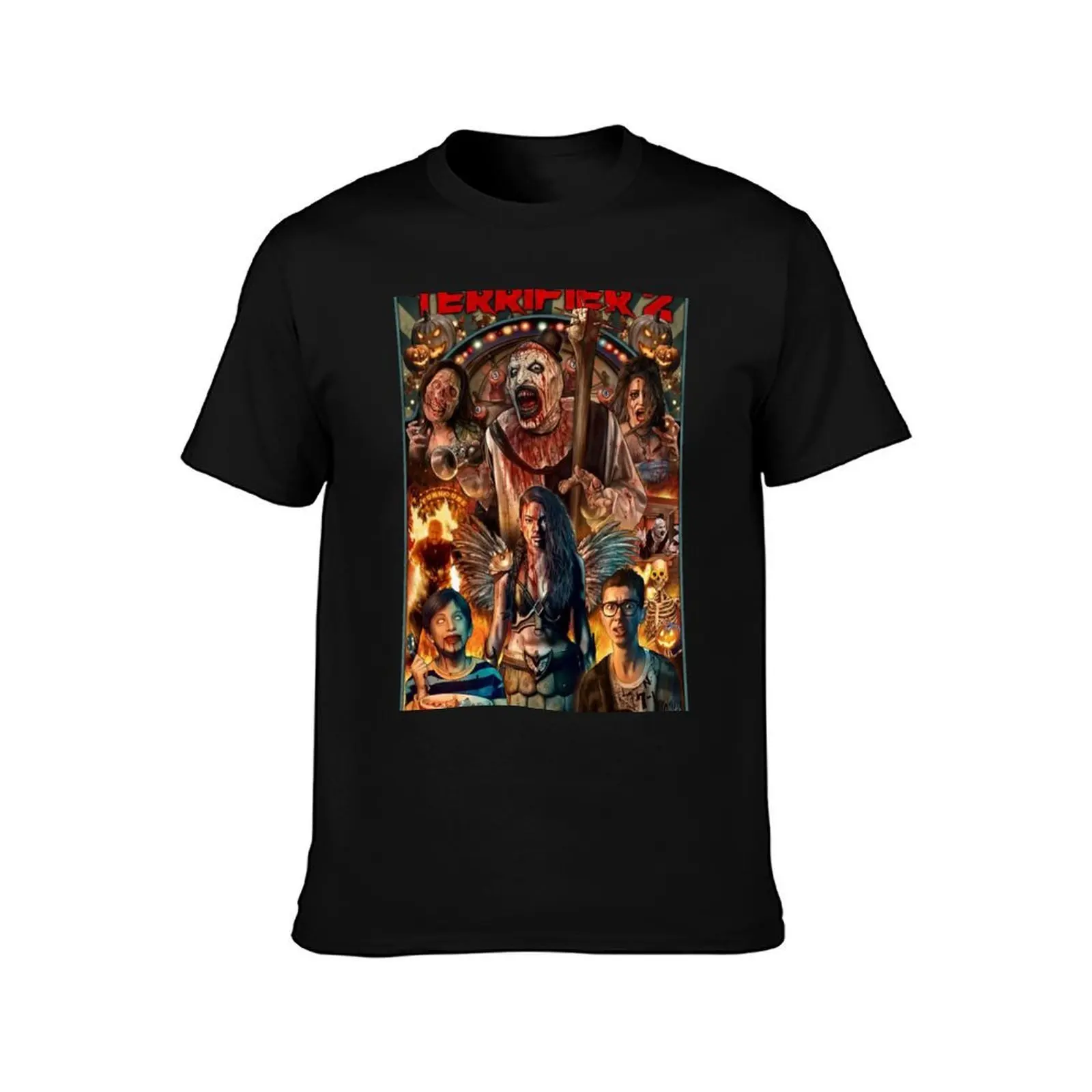 2022 the clowns T-Shirt, Summer Casual Cotton Tee, Oversized Streetwear Tops, Vintage Graphic Print, Loose Fit Short Sleeve
