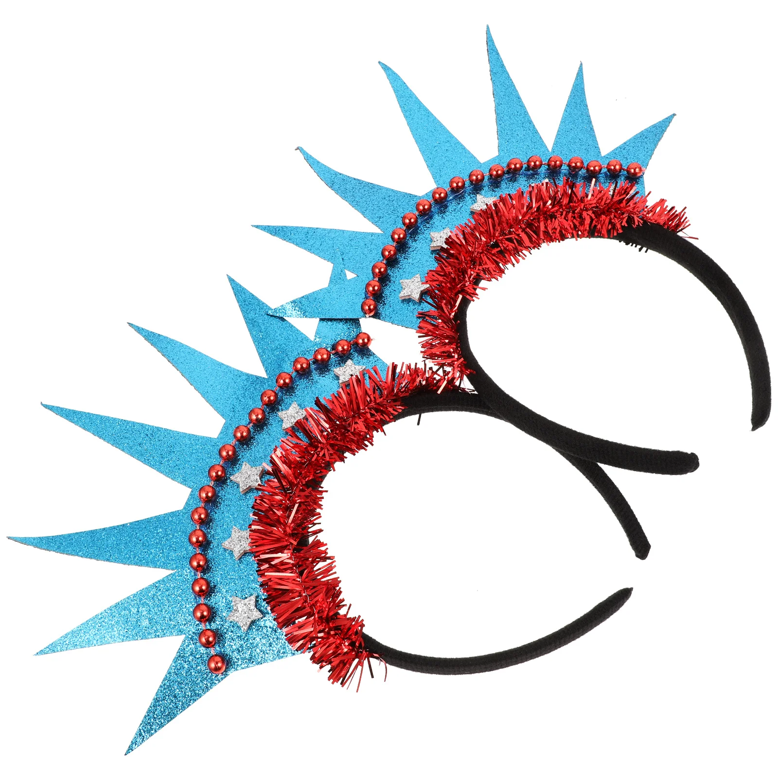 2 Pcs Gift for Friends Hair Accessories Party Headdress Independence Day Flash Headwear Hoop