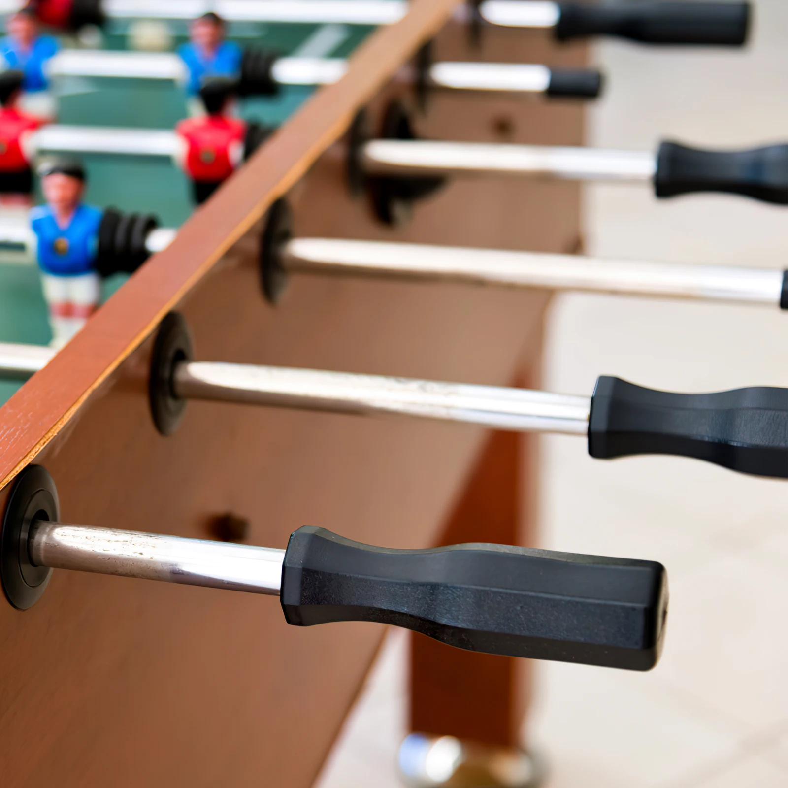 

4 Pcs Foosball Table Grip Replacement Handle Football Machine Black Handles for