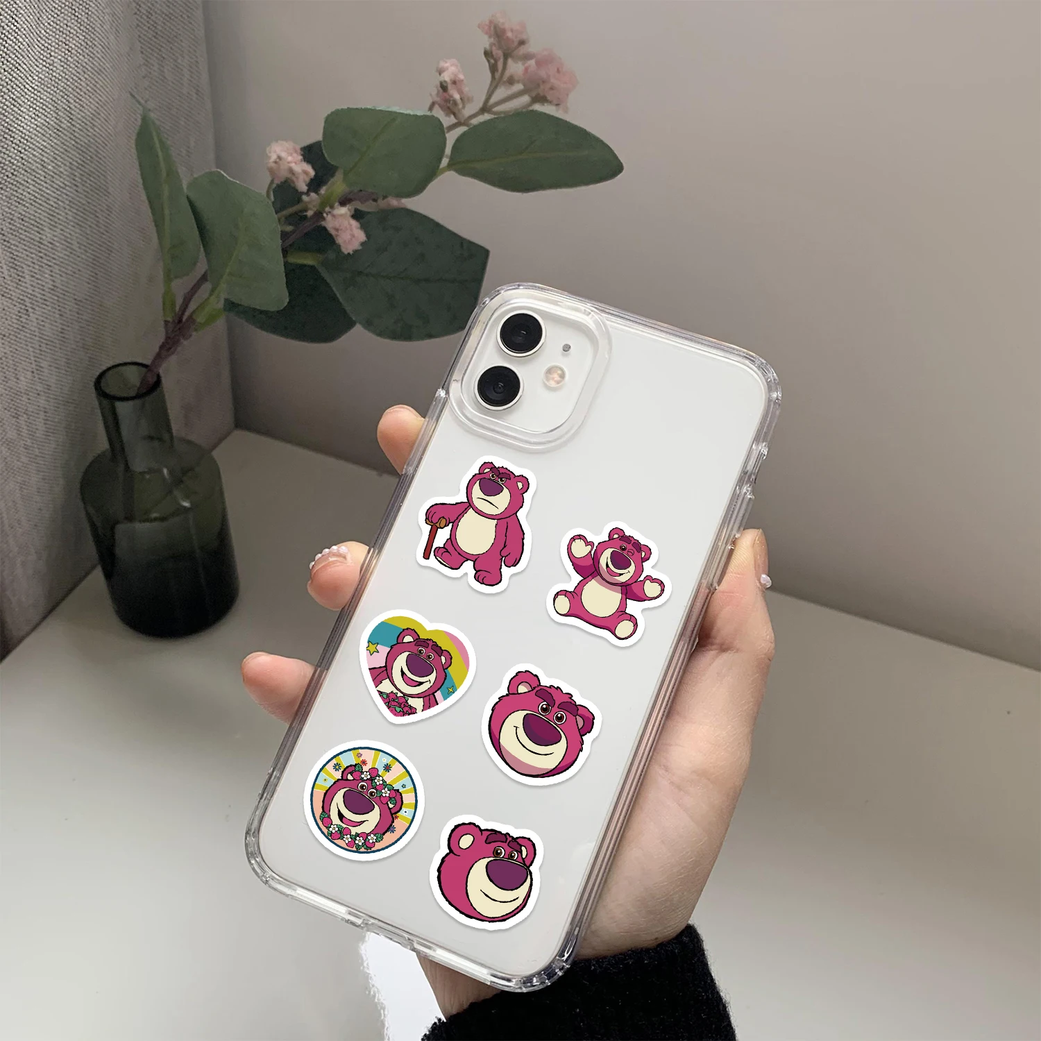 500 sztuk Disney Lotso Toy Story naklejki na zabawki naklejki dla uczniów nagrody szkolne naklejki na laptopa etykiety na telefon