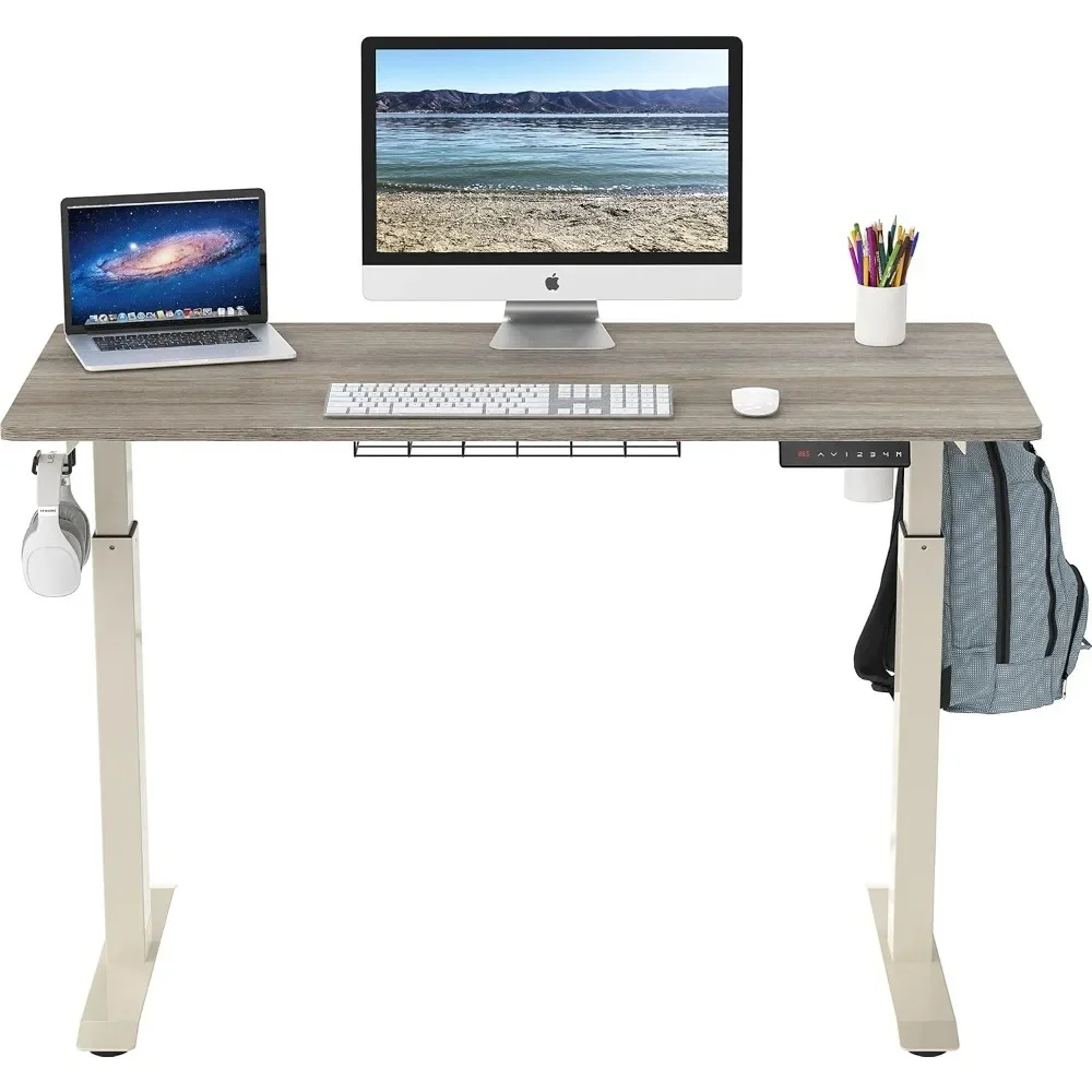 

Electric Height Adjustable Standing Computer Desk with Memory Preset and Cable Management Tray, 40-Inch Computer Desk