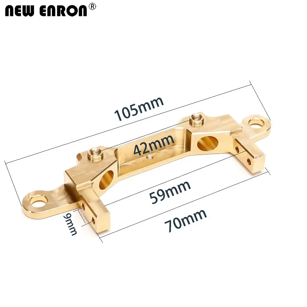 NEW ENRON Brass Bumper Body Mount Front Servo Base Rear Body Post Mounts for 1/10 RC Crawler Axial SCX10 III AX103007