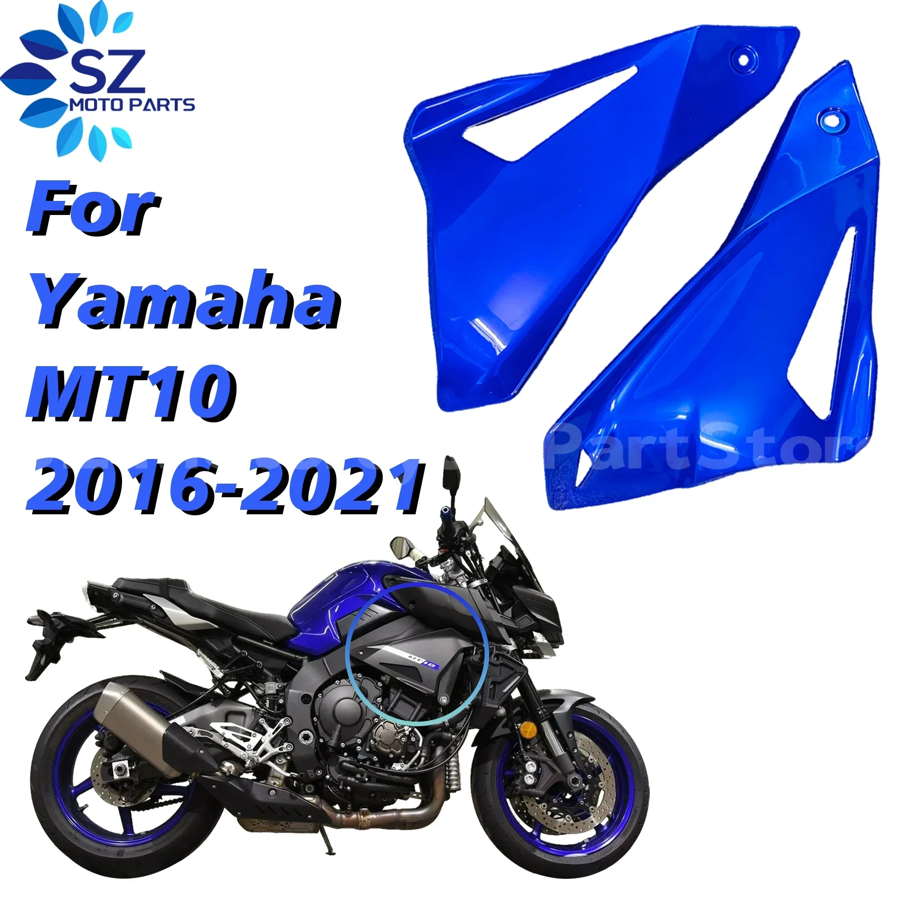 

Обтекатель кузова мотоцикла для Yamaha MT10 2016-2021, полный комплект обтекателя, комплект обтекателя, комплект обтекателя кузова, литой АБС-пластик