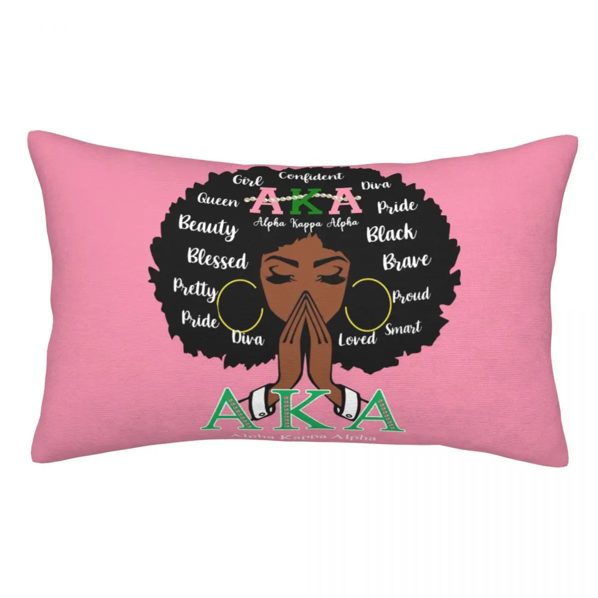 Alpha Sorority Kappa Alpha AKA Pillow Cases Lightweight Super Soft Easy Care Microfiber Pillowcases, Gifts for Women Men- 2-Pack