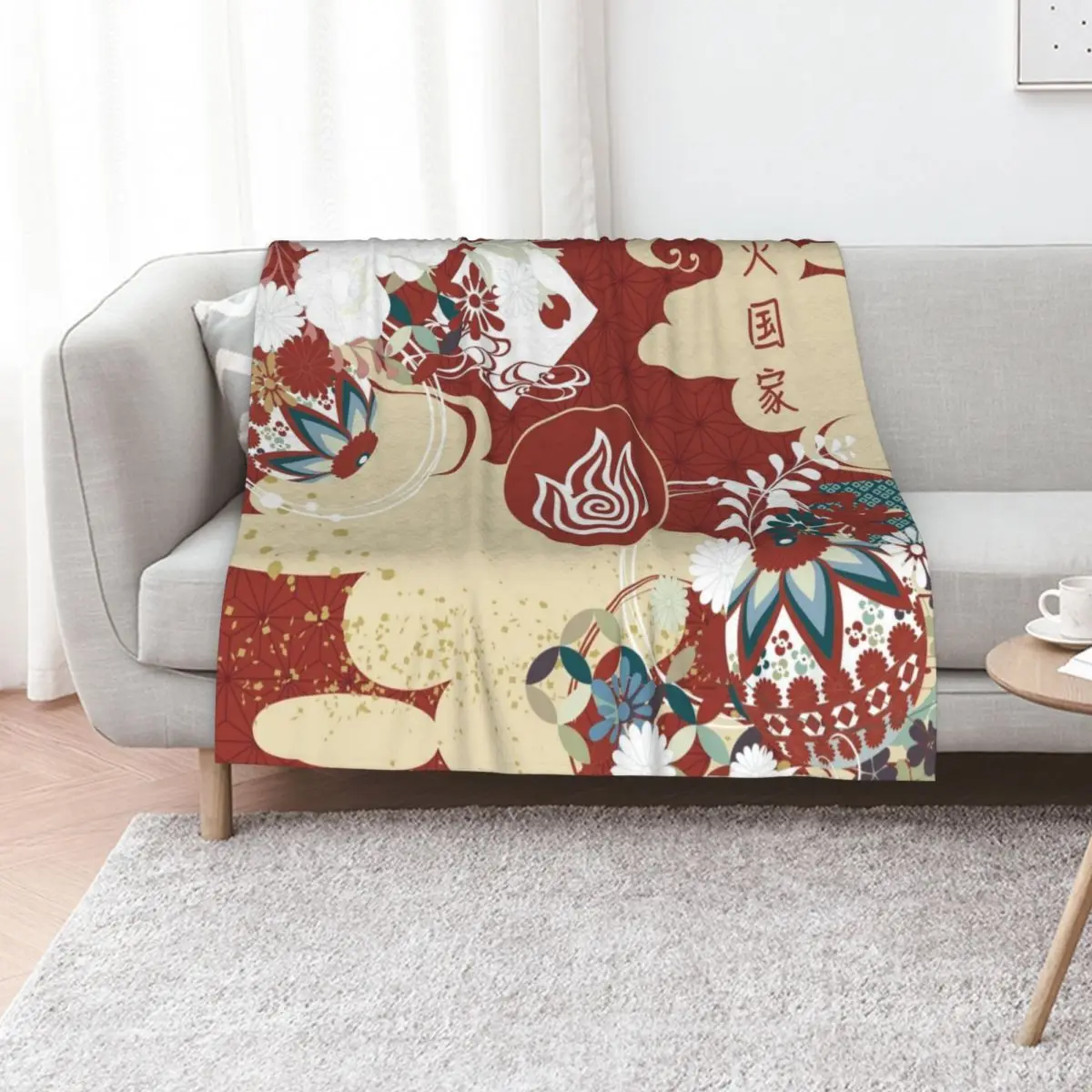 

Fire Nation Tapestry Throw Blanket Summer Cool Breathable Blanket for Sleeping