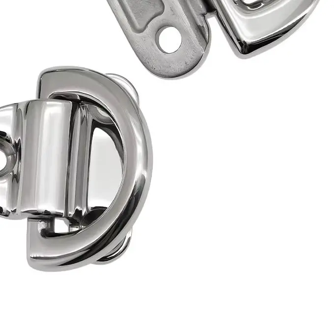 Boat Accessories 1PC/4PCS Marine D Ring Deck 316 Stainless Steel Mirror Polish Marine Yacht Folding Pad Eye Deck Lashing Ringi