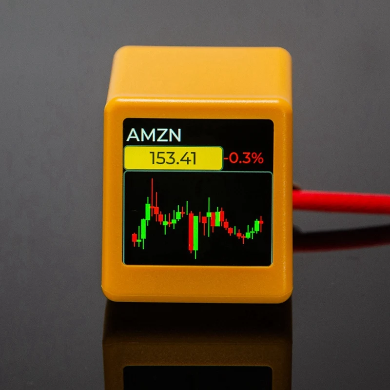 لـ Nerdminer Bitcoin Cryptocurrency Display Stocks، معدل تبادل العملات، جهاز تعقب الأسعار، ساعة وقت الطقس