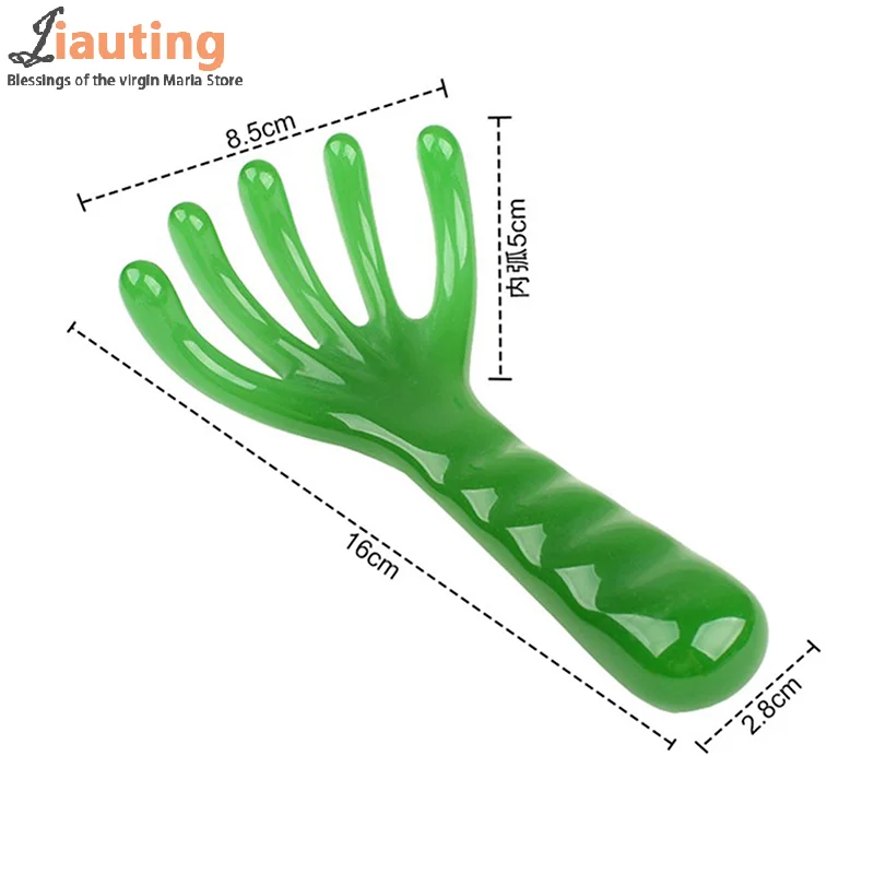 

1 шт. массажер для головы, ручной массажер для волос, кожи головы, Gua Sha, массажный инструмент с пятью когтями, расческа, портативный ручной инструмент для расслабления из смолы для подарков