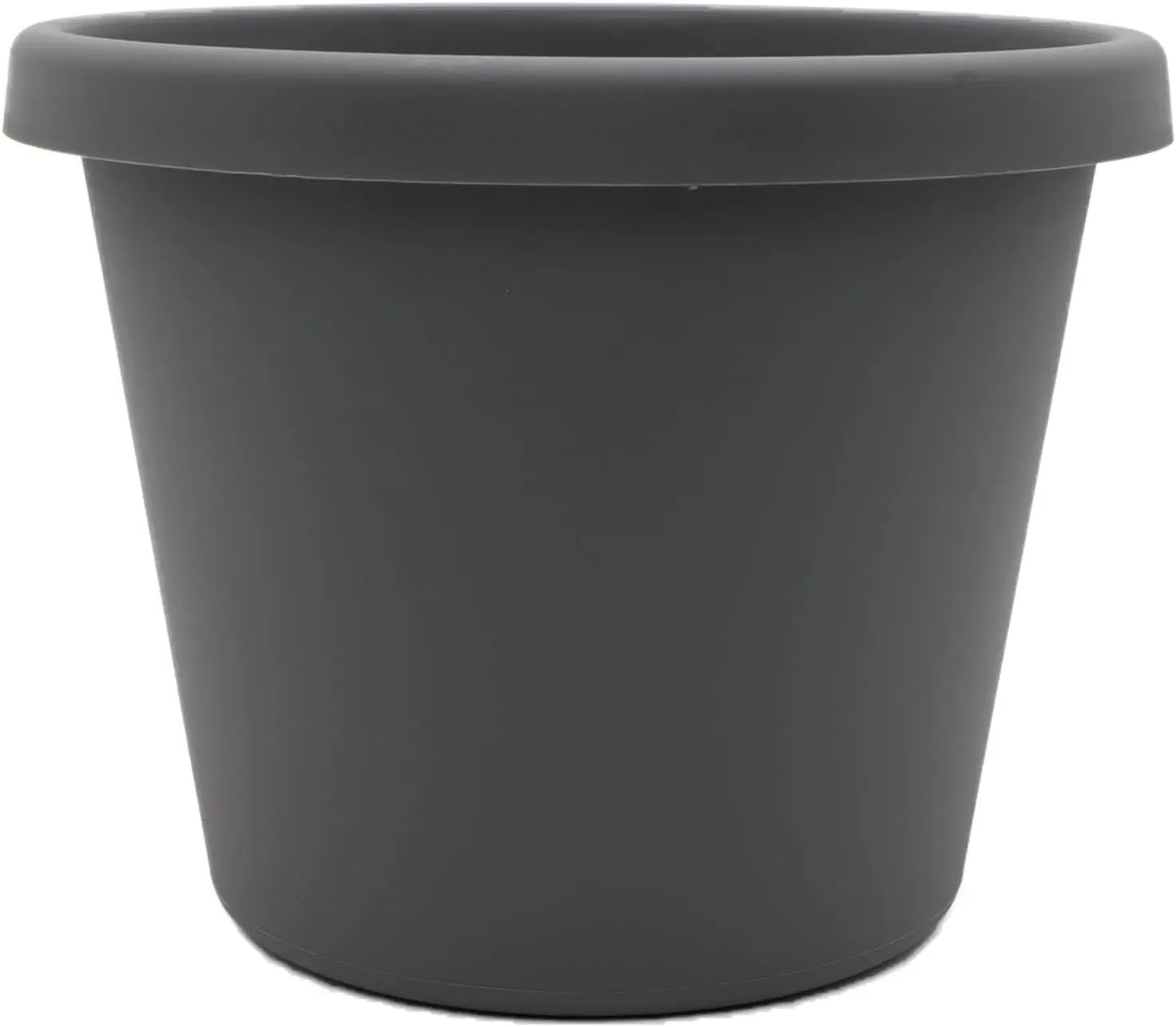 

Round Plastic Plant Pot w/Rolled Rim - Lightweight & UV Resistant Flower Pot for Herbs & More - Outdoor &
