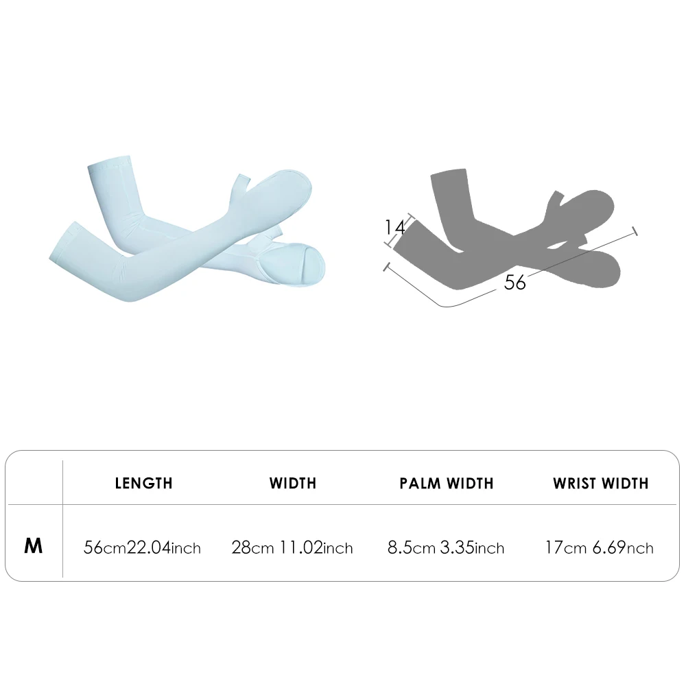 OhSunny-Couvre-bras rafraîchissant unisexe, protection solaire, manches plus chaudes respirantes fines, cyclisme et course à pied, UPF50 +