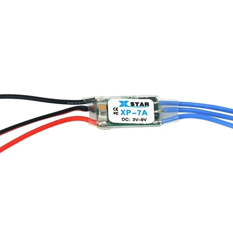 XP Series Brushless ESC 3A /7A /12A, High Performance RC Model Aircraft Speed Controller,0.7-8g Light Weight, Supports 1-3S Lipo
