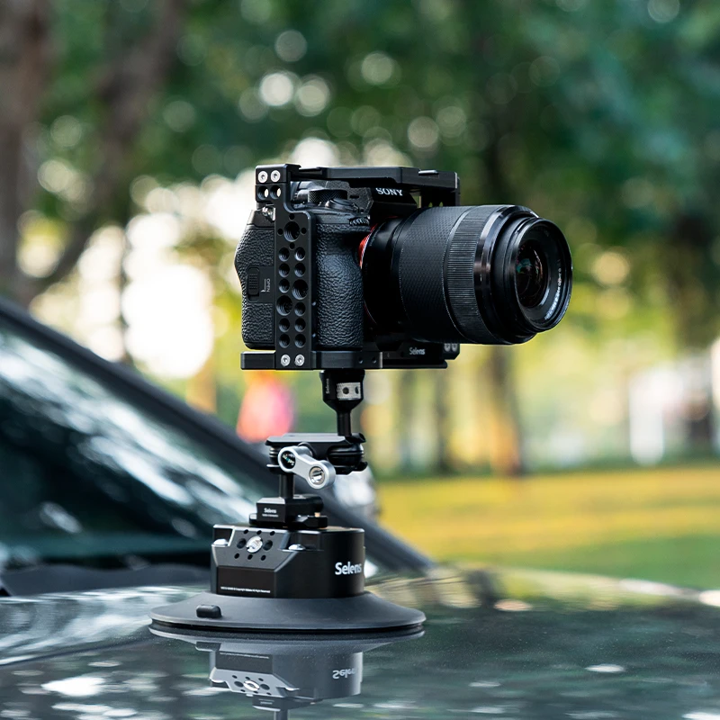 Selens 4,5 "/6" профессиональный держатель на присоске для электронной камеры 1/4 и 3/8 винтовой порт для камеры телефона автомобильное крепление для съемки