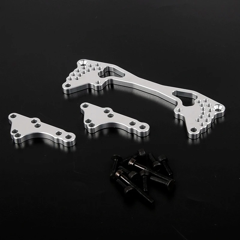 Feixe de choque traseiro de ângulo ajustável de metal CNC para peças de carro RC 1/5 HPI Rovan KM BAJA 5B 5SC 5T