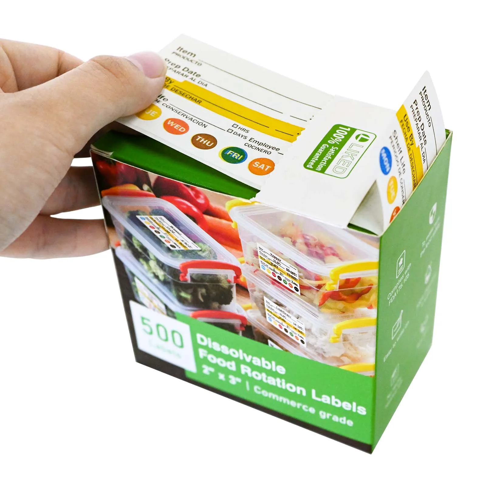 Dissolvable Food Labels 2”x 3