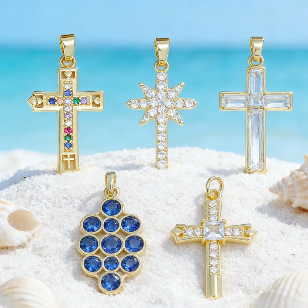 

12 шт. стильных геометрических ажурных подвесок из латуни с цветными цирконами для самостоятельного изготовления ювелирных изделий, ожерелий, браслетов, аксессуаров для мужчин и женщин