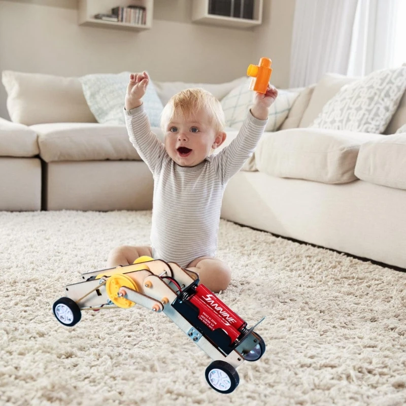 Drewniany robot-robak Zabawka drewnianymi łamigłówkami Zestaw do eksperymentów fizycznych dla dzieci wieku 7–14 lat