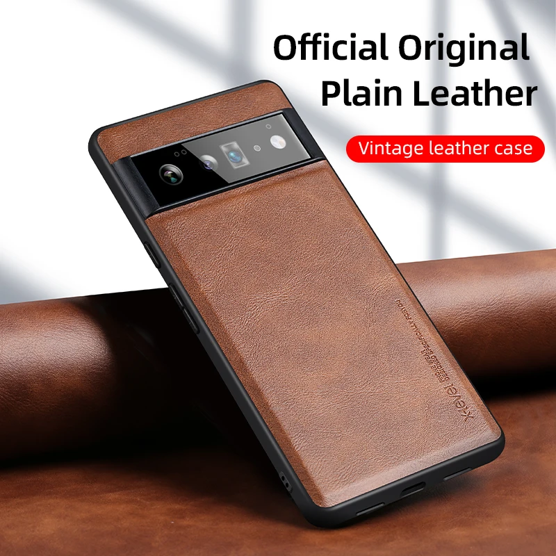 X-Level Soft Back Case For Google Pixel 6 7 Pro 6A Slim Shockproof Luxury Retro Leather Back Cover