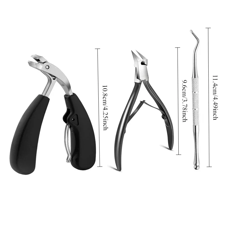 ‌ مقص أظافر نام من الفولاذ المقاوم للصدأ بشفرة حادة لقطع الأظافر الصلبة أداة متينة خالية من الصدأ ‌