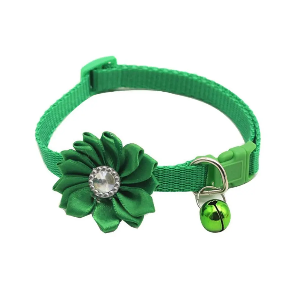 

Multi-color Adjustable Pet Bell Flower Collar Small With Flower Bells Cat Flower Necklace Cute Dog Neck Ring Pet Party