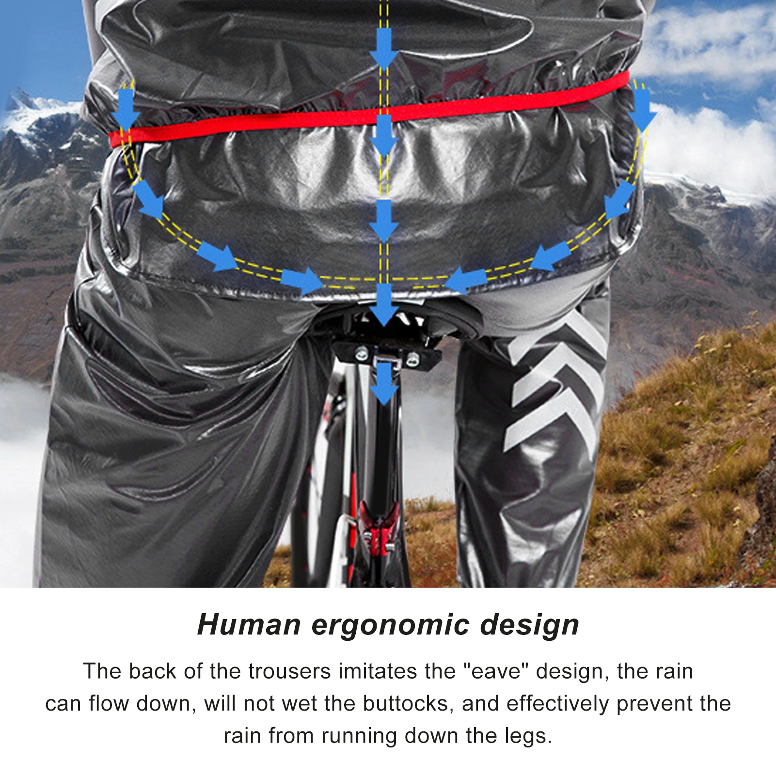 Waterproof Rain Over Pants Rainproof Reflective Trousers For Labor Outdoor Cycling Sports