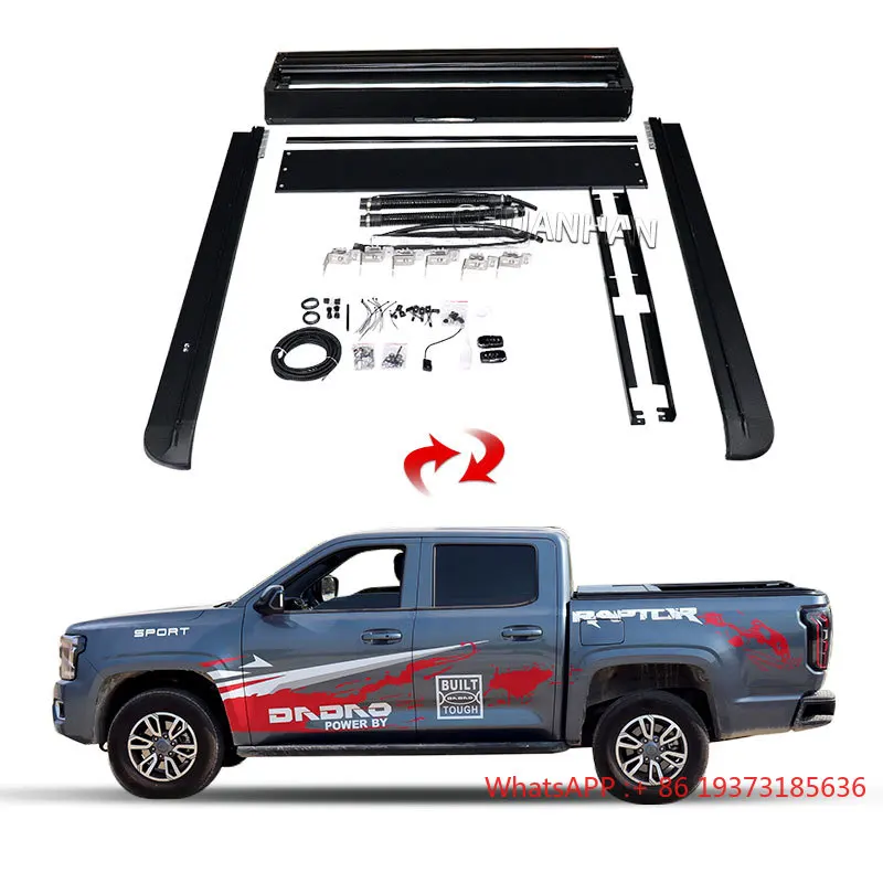 Pickup Hard Aluminum Roller Lid Cover Electric Retractable Tonneau Cover Hilux for Toyota tundra Tacoma ford Ranger Wildtrak