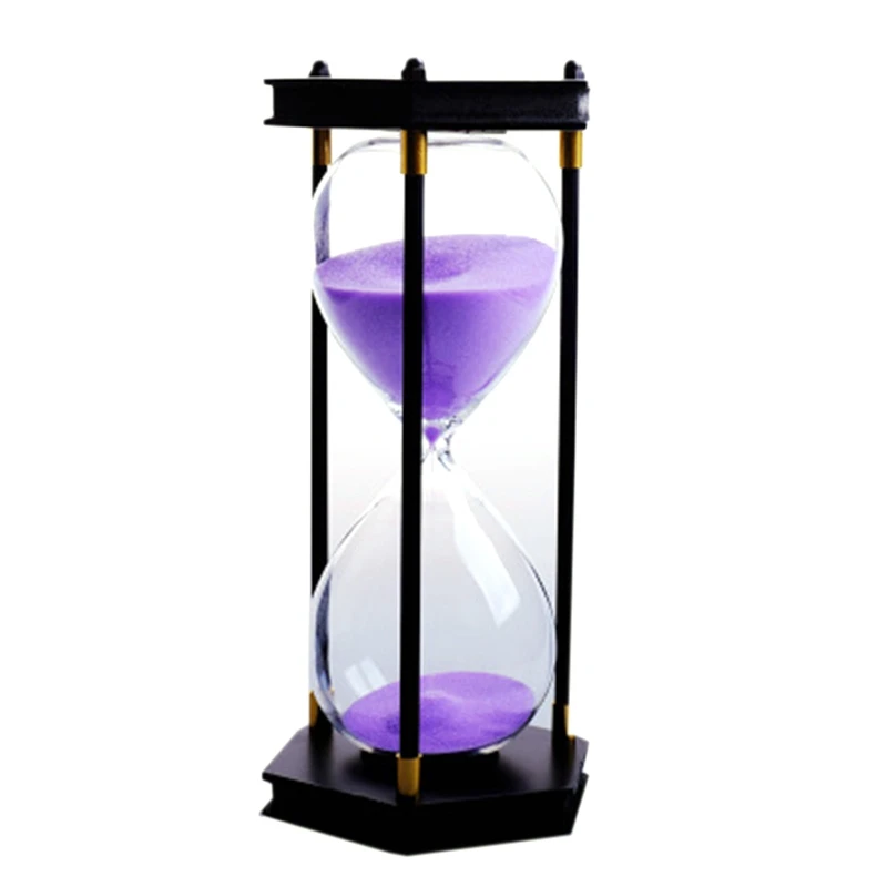 MLGB-Hexagon Nut Three Column Hourglass 30 Minutes Glass Hourglass Timer