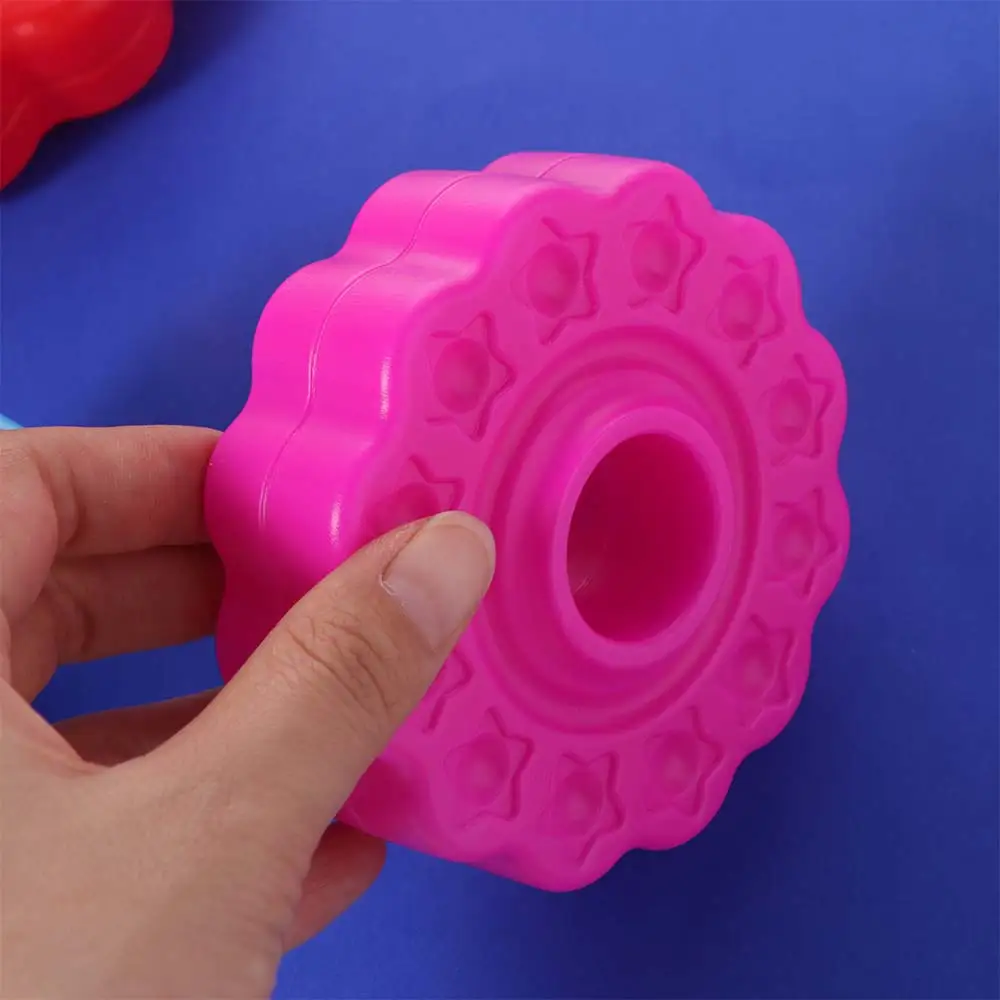 قوس قزح الدائري مكدس قوس قزح الغزل التراص اللعب تكويم التعليم المبكر الدورية برج قوس قزح متعة لغز #4