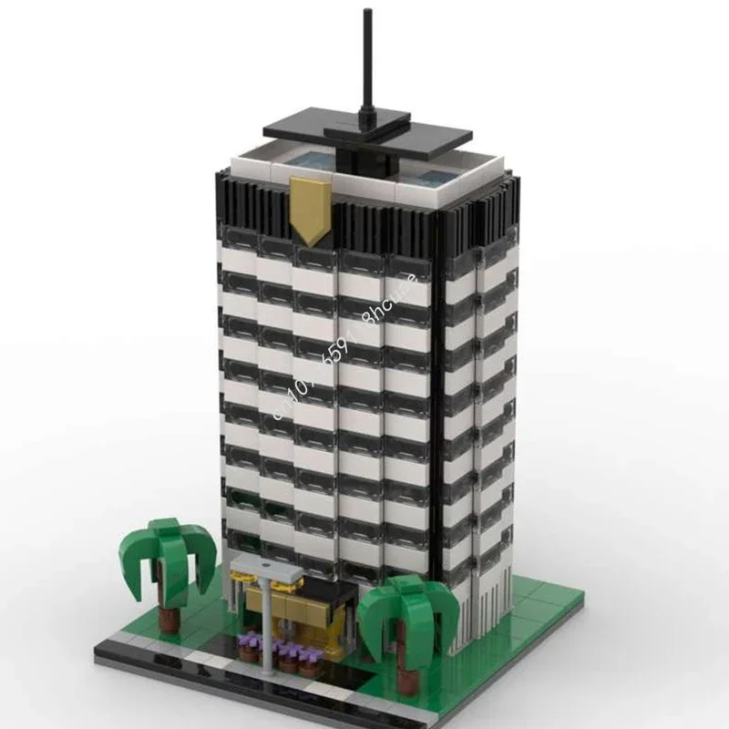 

606pcs MOC Hotel 2 Modular Buildings Building Block Festival Gift Free To Build Toy DIY Display Ornament Perfect Creativity