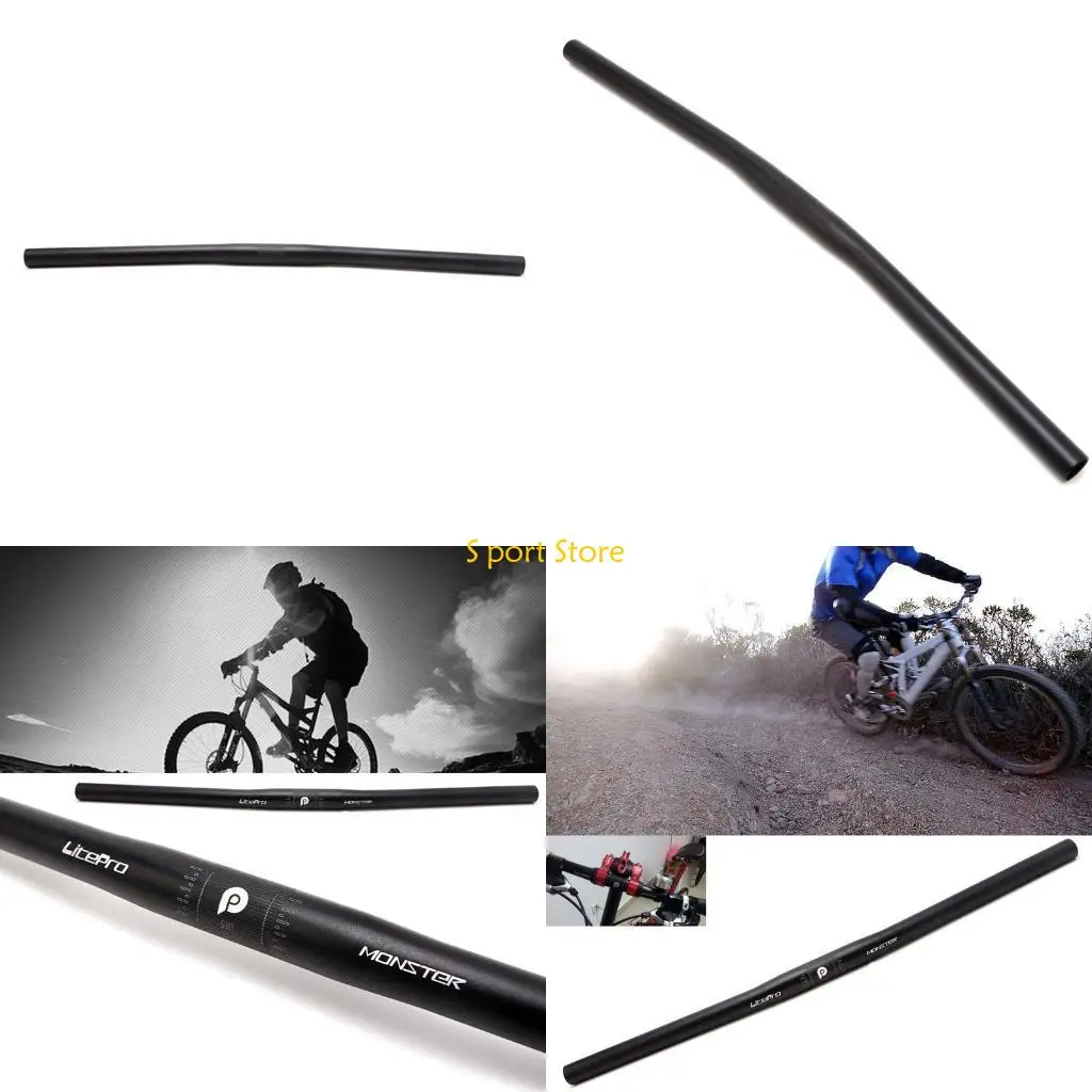 

U2JB 25.4mm Aluminum Alloy Handlebar Straight Bike MTB Riser Flat Handle Bar