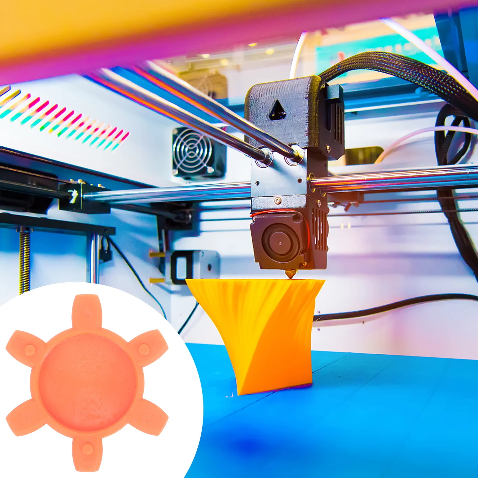 

Flexible Plum Coupler Insert Rubber Spider For Jaw Coupling Cnc Machine Fittings 3D Printing Parts Accessories