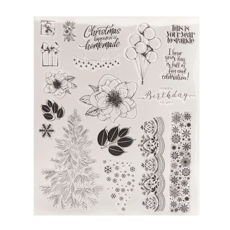 

Christmas Silicone Stampers Scrapbooking Stamps for Card Making DIY Albums