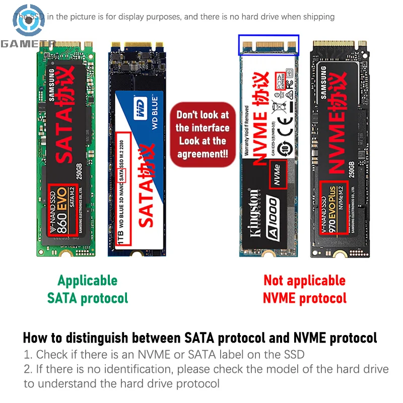 SATA Serial Port Adapter Card Converter, bandeja dupla, Cabo USB 3.0 para Laptop, Limite de velocidade, 2 Mouths, NGFF, SSD, M.2 a 2.5, 6Gbps