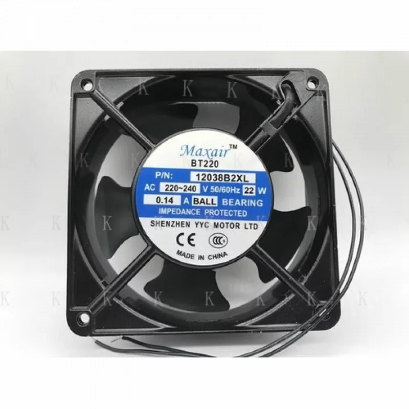 

C NEW FOR Maxair BT220 12038B2XL 220-240V 22W 0.14A Axial AC fan
