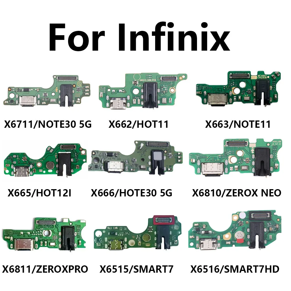 USB شحن مجلس ميناء فليكس ل انفينيكس X6711 X662 X663 X665 X666 X6810 X6811 X6515 X6516 استبدال