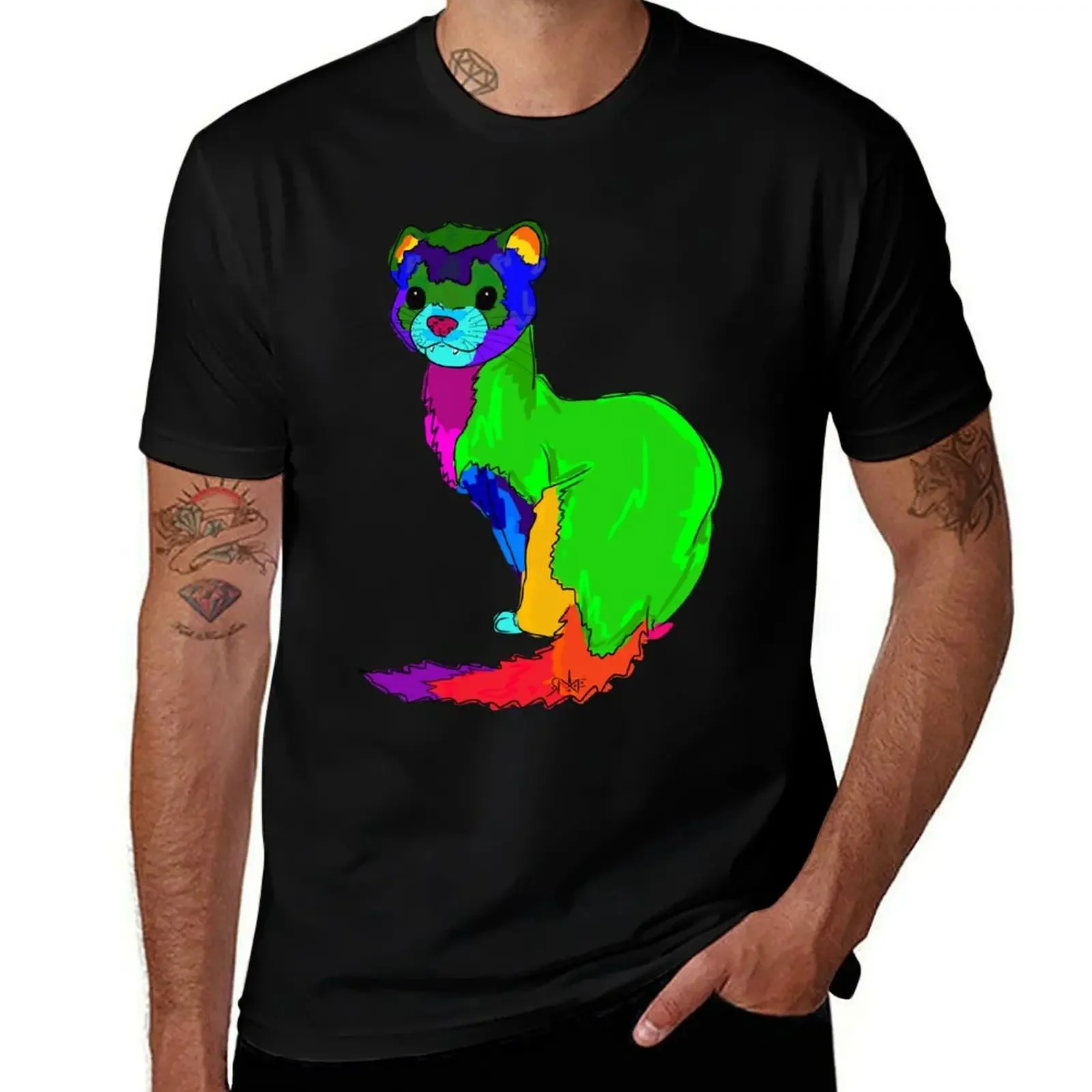 

The Colourful Carpet Shark T-Shirt man t shirt vintage t shirts men tshirt