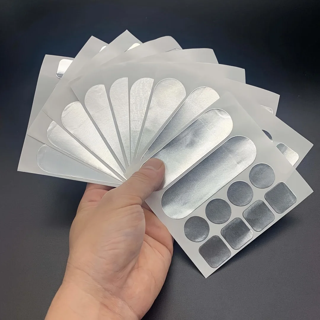 Parche de reparación de tuberías, cinta de papel de aluminio impermeable, pegatinas de reparación de ollas resistentes a altas temperaturas para fugas de fijación de acero inoxidable