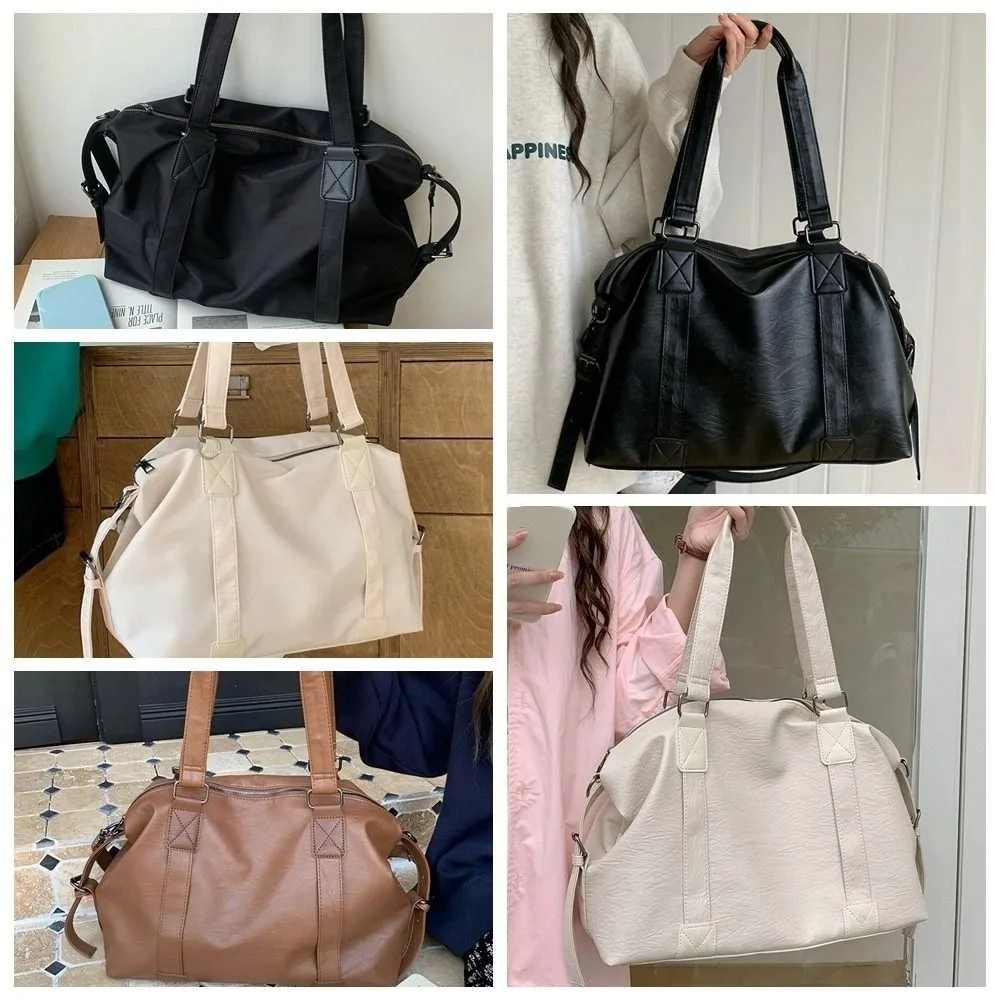 حقيبة أمتعة سفر بسيطة مقاومة للماء ذات سعة كبيرة حقيبة واق من النايلون غير رسمية للتنقل حقيبة حمل بسيطة ملابس الشارع #2