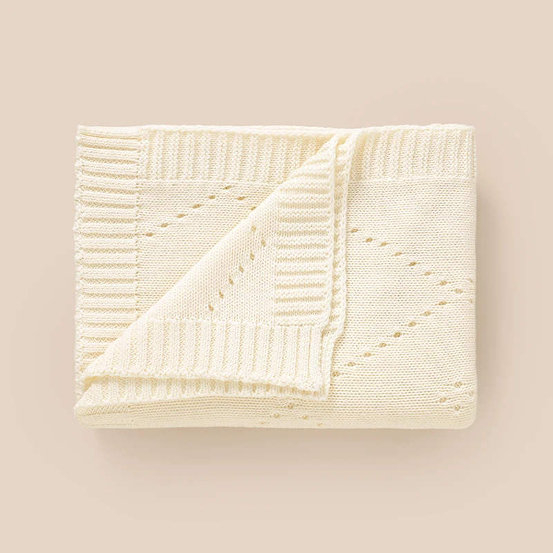 90*70 سنتيمتر القطن عربة طفل البطانيات قماط التفاف تنفس خفيفة الوزن محبوك الوليد بنين بنات السرير الخلوية تلقي الحصير #3