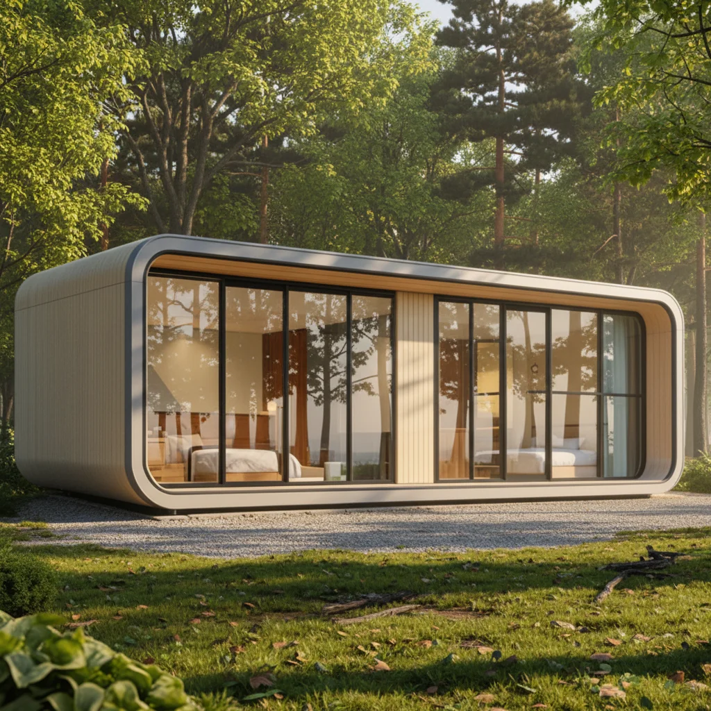 Modern Modular Prefab Container House Portable Tiny Capsule Home Low Cost Quick Assemble Building For Residential Living