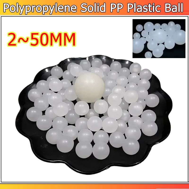 2mm~50mm Translucent Solid Polypropylene (PP) Plastic Ball HRR100 High Precision Transparent Floating PP Balls 2~500pcs